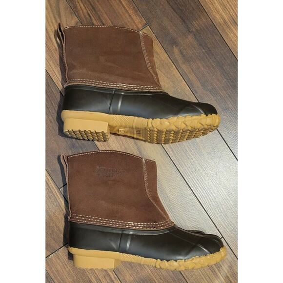 Red Head Boots Womens 6 Brown Leather Waterproof Insulated Rubber Duck Ankle - Picture 4 of 8